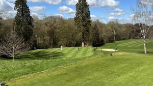 The 2nd green at Brickendon Grange Golf Club