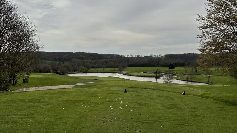 View from behind the tee at Toot Hill Golf Club